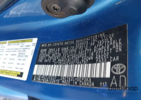 2009 Toyota Corolla S z USA, uszkodzony, nr VIN 2T1BU40E49C144797